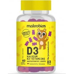 Macrobios kalsium + D3 + K2 vitamiini